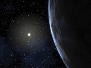 An image of a deep space planet background