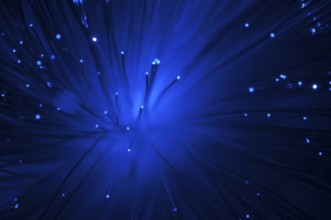 Blue colors optical fibers