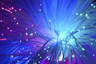 Multicolored optical fibers