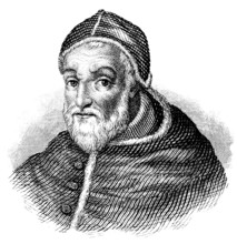 Portrait of Sixtus V or Felice Peretti di Montalto, 1521 - 1590, Pope of the Catholic Church from