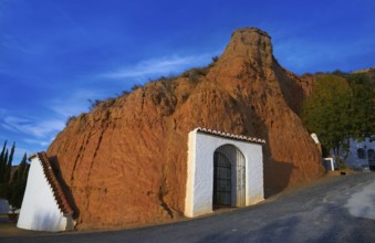 Guadix cave houses in Granada Spain at Andalusia