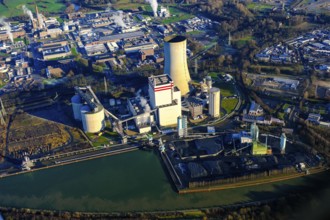 Power plant facilities of the coal-fired combined heat and power plant Kohlekraftwerk Lünen GmbH &