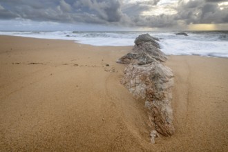 Sandy beach on the Atlantic coast in France near olonne sur mer