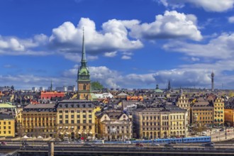 View of Gamla Stan from the Sodermalm island in Stockholm, Sweden, Europe