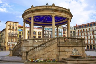 Pamplona Navarra in Spain plaza del Castillo square downtown