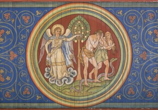 Built in 1893, ceiling paintings by Adolf Quensen, St., Sankt, Saint