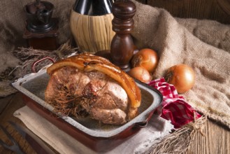 Pork roast with crackling