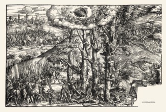 Lucantonio degli Uberti, The Martyrdom of the Ten Thousand Christians on Mount Ararat, c.1515-20,