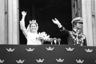Wedding of Carl XVI Gustaf and Silvia Sommerlath. Carl XVI Gustaf, King of Sweden. Born 30 april