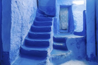 Blue Stairs of Chefchaouen, Morocco in North Africa