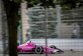 KYLE KIRKWOOD (27) of Jupiter, Florida runs through the streets during the Honda Indy Toronto in