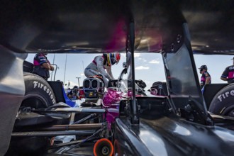 FELIX ROSENQVIST (60) (SWE) of Varnamo, Sweden prepares to qualify for the Hy-Vee Milwaukee Mile