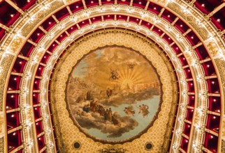 NAPLES, ITALY, MAY 16, 2014, Teatro di San Carlo, Naples opera house, May 16, 2014, in Naples,