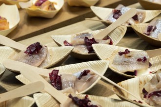 Individual canapés, gourmet canapés, test meal, Berlin, Germany, Europe