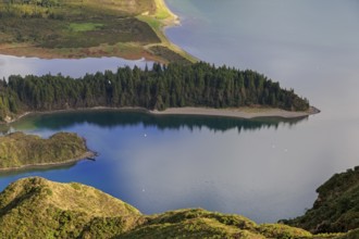 Peninsula on Lagoa do Fogo, San Miguel island of Azores