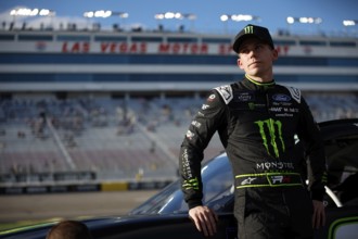 Oct 18, 2024-Las Vegas, NV, NASCAR Xfinity Series driver, RILEY HERBST (98) gets ready to qualify