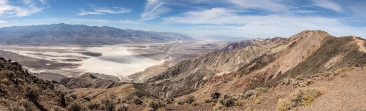 Great view from Dante's View over the Badwater Basin, Death Valley in the USA