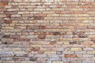 Background of old vintage brick wall. Old brick wall texture background