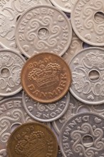 Different coins of Danish Krone