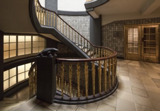 Hamburg, Kontorhaus MESSBERGHOF, built 1922-1924 by Hans and Oskar Gerson, penultimate floor of the