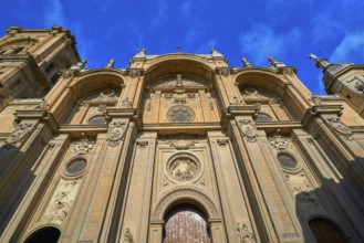 Granada Cathedral facade in Spain Andalusia