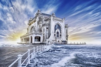 picture of the old casino from constanta, romania