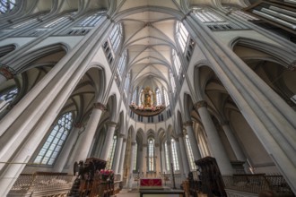 Altenberg Cathedral (also known as Bergischer Dom), interior view with grisaille windows in the