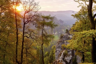 Rocky countryside in saxony