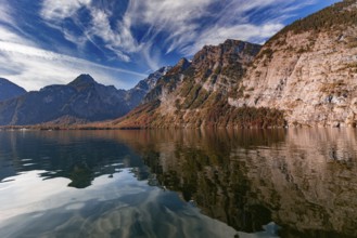 Autumn at the Königssee in Berchtesgadener Land, Bavaria, Germany, Europe