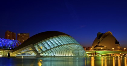 The Ciudad de las Artes y de las Ciencias is a science centre in Valencia. It was built between