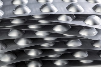 Stack of tablets in blister packs