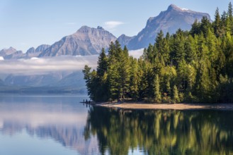 LAKE MCDONALD, MONTANA/USA - SEPTEMBER 20 : View of Lake McDonald in Montana on September 20, 2013.