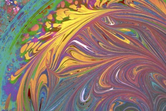 Abstract creative marbling pattern for fabric, design background texture