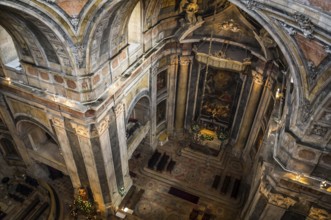 Inside view of Estrela Basilica in Lisbon, Portugal, Europe