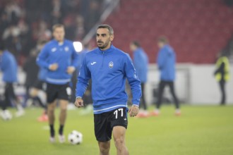 Football match, Davide ZAPPACOSTA Atalanta Bergamo warming up in front of the match, Stuttgart