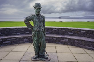 Statue of Charlie Chaplin County Kerry, Waterville, Ireland, United Kingdom, Europe