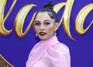 Naomi Scott at the Los Angeles premiere of 'Aladdin' held at the El Capitan Theatre in Hollywood,