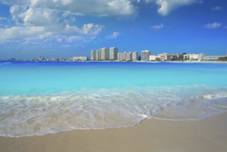 Cancun Forum beach Playa Gaviota Azul in Mexico at Hotel Zone
