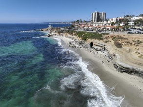 Aerial view of La Jolla cove and beach in San Diego California. travel destination in USA