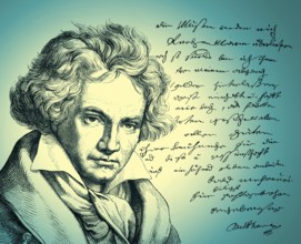 Handwritten letter by Beethoven to his publisher Schott, Ludwig van Beethoven, 1770 -1827, German