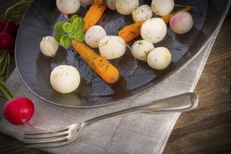 Tasty roasted radishes