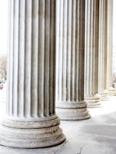 Columns at the parliament in Vienna, symbolic photo for architecture, stability, history