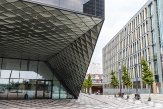 Berlin, Germany, July 30, 2019: Exterior view of Futurium. It is a building for exhibitions and