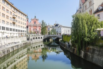 Photo of Beautiful street in Ljubljana old town Slovenia