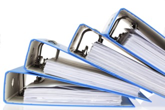 File folders with documents and papers. Storage of contracts. Austria