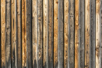 Background, rustic, weathered brown orange and black wooden wall