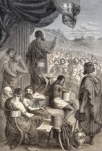 Herodotus reads out his stories, classical Greek author