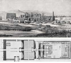 Karnak Temple Complex, near Luxor, Egypt, 19th century, Africa