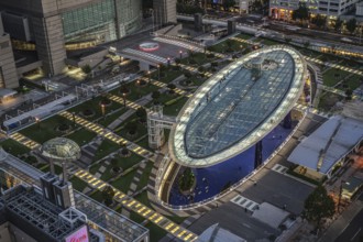 Oasis 21 which is visible from Nagoya TV Tower. Shooting Location: Aichi Prefecture, Nagoya City