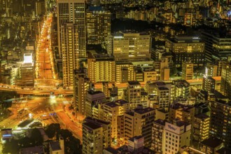 Tokyo night view as seen from Tokyo Tower. Shooting Location: Tokyo metropolitan area